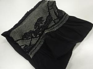 未使用品　正絹　絞り笹模様男物兵児帯